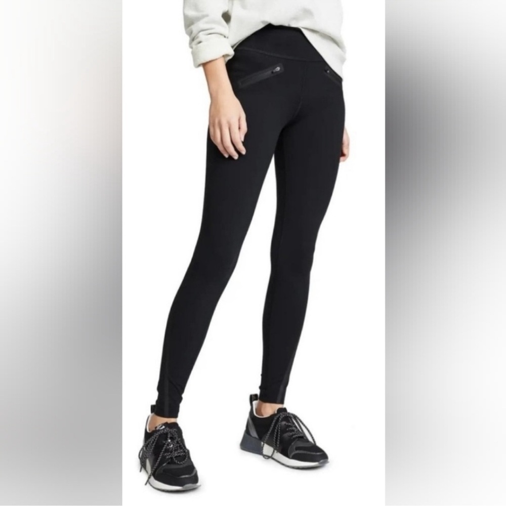 SPANX Black every wear Leggings Zip pockets